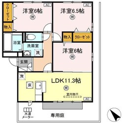 リビングタウン両三柳　A棟の物件間取画像